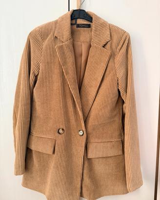 Blazer beige a coste
