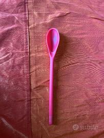 Cucchiaio in plastica alimentare 18cm (Rosso)