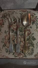 Set posate placcate argento vintage