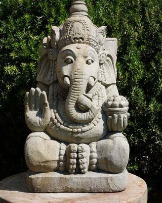 Statua di Ganesh in Pietra Naturale – 40 cm