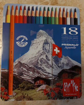 18 Matite Colorate Caran D'Ache Prismalo Aquarelle