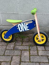 bici senza pedali in legno