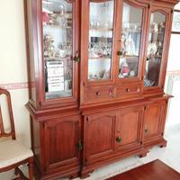 Mobile credenza legno con vetrina - Camera pranzo