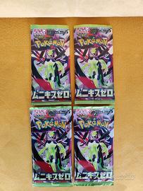 4 bustine giapponesi Pokemon MUNIKIS ZERO 