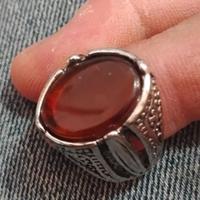 Anello Pakistan in Argento 925 con gemma Rossa 