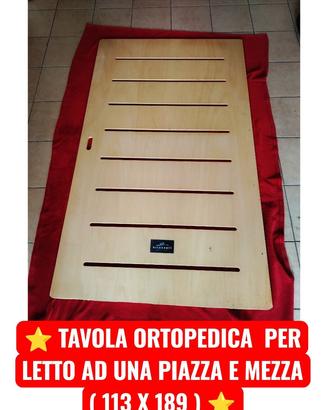 TAVOLA ORTOPEDICA