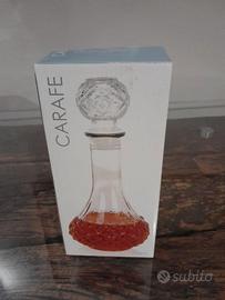 Bottiglia decanter in vetro per vino e liquore