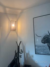 Lampadario+2 applique in vetro stile industriale