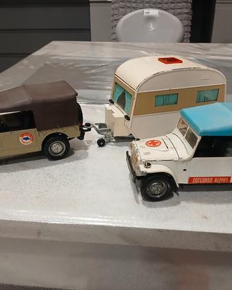 2 Fiat Campagnola più Caravan Barlux 1:25