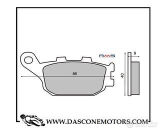 Pastiglie Freno POSTERIORI HONDA CBF 600