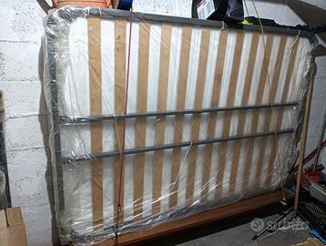 Rete in doghe letto alla francese + materazzo IKEA