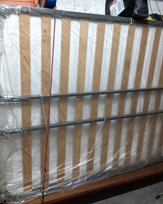 Rete in doghe letto alla francese + materazzo IKEA