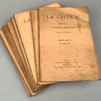 Rivista "LA CRITICA" di Benedetto Croce