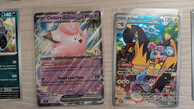 Lotto carte Avventure Insieme Kilowattrel ecc.