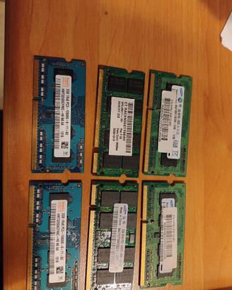 Ram sodimm ddr3 e ddr2