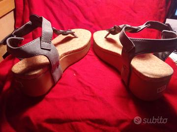 Infradito donna con zeppa n° 39