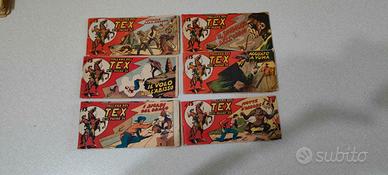 Lotto di 6 albi originali della “Collana del Tex” 