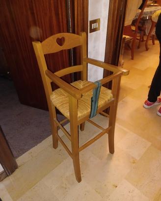 SEGGIOLONE DI LEGNO CUORE