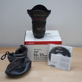 Canon EF 16-35mm f/2.8 L II USM completo
