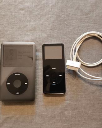 iPod Classic 160 GB + iPod nano 2 GB 1° generation