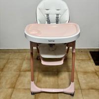 Peg Perego Seggiolone Prima Pappa Follow Me (rosa)