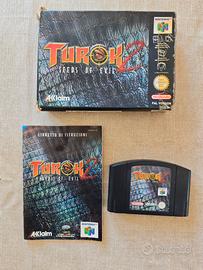 Turok 2 Seeds of Evil Nintendo 64 N64 CIB PAL ITA