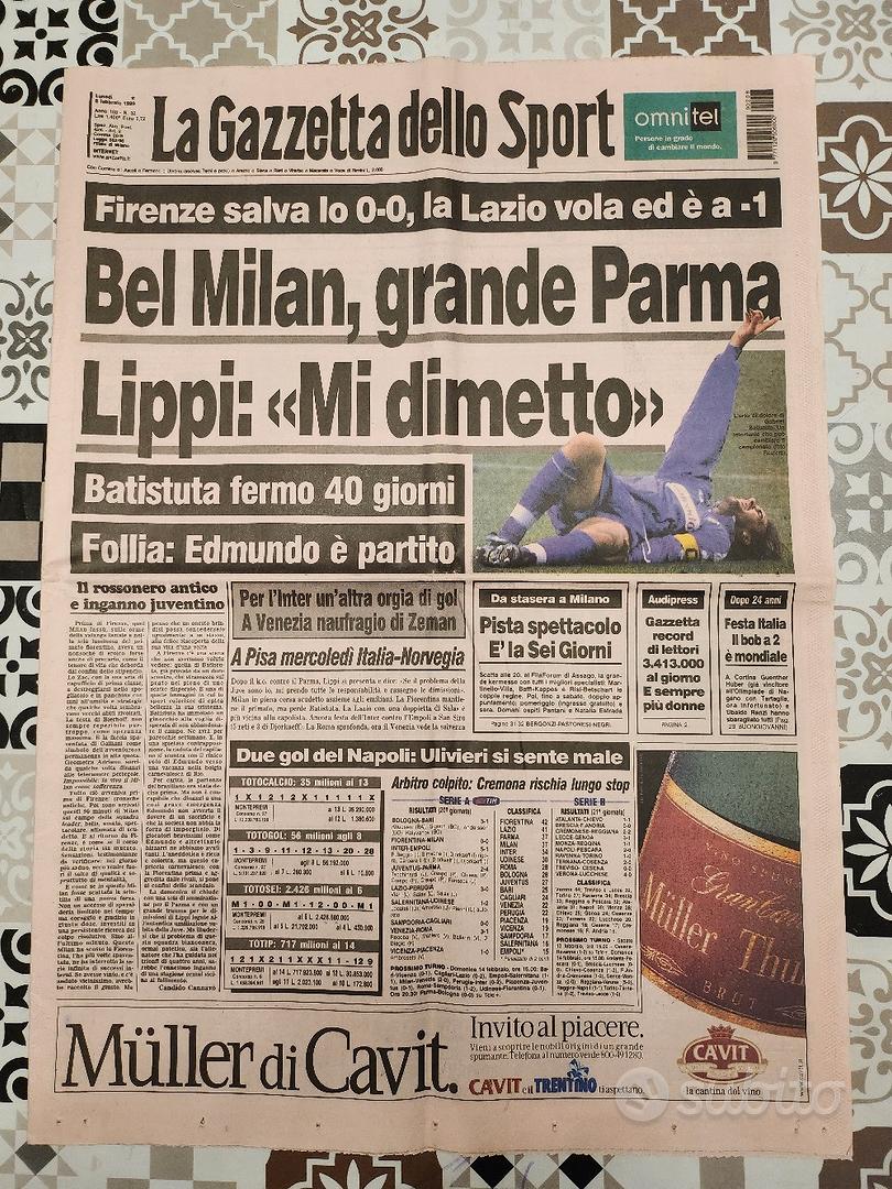 LA GAZZETTA DELLO SPORT N.157 DEL 4 LUGLIO 1996 - SCHUMI