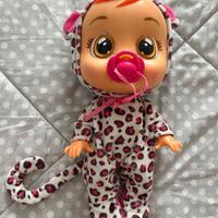 Bambola Gioco Cry Babies Lea Leopardo