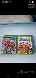 Due giochi XBOX One: W2K Battle grounds, The Sims 