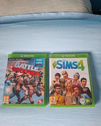 Due giochi XBOX One: W2K Battle grounds, The Sims 