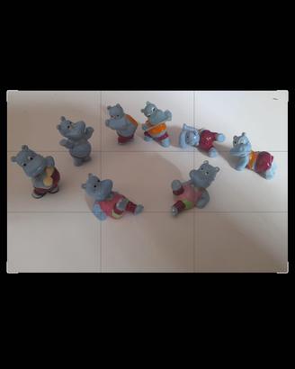 Happypotami Kinder originali 1990 - 8 pezzi