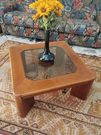 Tavolino da salotto Vintage legno e vetro