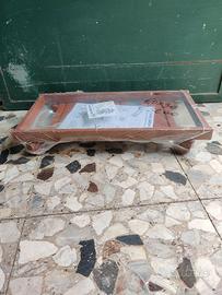 Carrello sottovaso porta piante rettangolare 60 cm