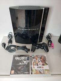 PS3 CECHL04, 80 GB, CON JOYPAD CAVI E 2  GIOCHI