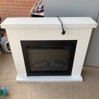 Caminetto Elettrico TAGU Frode - 1500W - Bianco