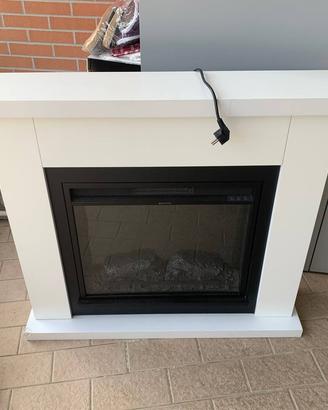 Caminetto Elettrico TAGU Frode - 1500W - Bianco