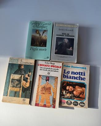 Lotto 5 Libri Vintage Pavese, Dostoevskij, Márquez