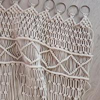 Tenda macramè di cotone écru 105x250 cm