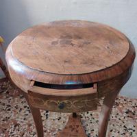 Tavolino tondo legno massiccio