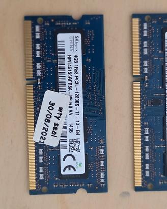 memoria ram sodimm ddr3 8 gb 