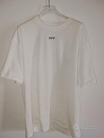 T-shirt Off-White Style Bianca XL - Nuova con Cart
