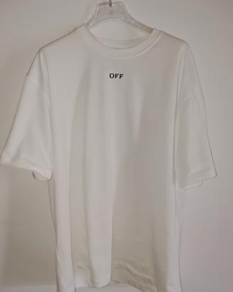 T-shirt Off-White Style Bianca XL - Nuova con Cart