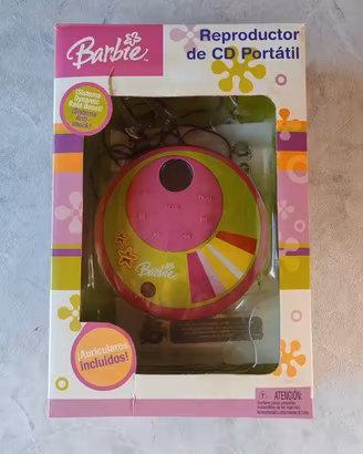 Barbie 2005 Lettore CD Portatile con Scatola