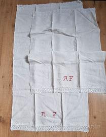 Coppia 2 asciugamani lino vintage