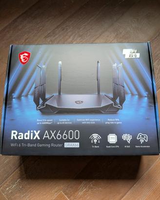 MSI RadiX AX6600 - Router Gaming Wi-Fi 6 Tri-Band 
