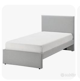 letto singolo in tessuto Ikea 