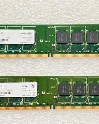 RAM UG12T6400L8DU-6AP Unigen 1GB PC2-5300 DDR2