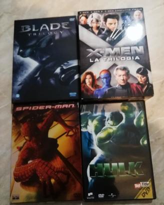 Dvd super eroi marvel. Spiderman. Hulk. Blade.xman