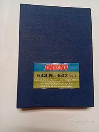Fiat 643 N 643 N1 Catalogo Ricambi originale 1968