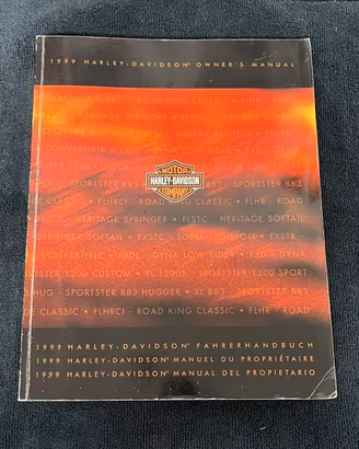 Manuale originale HD tutti i modelli anno 1999